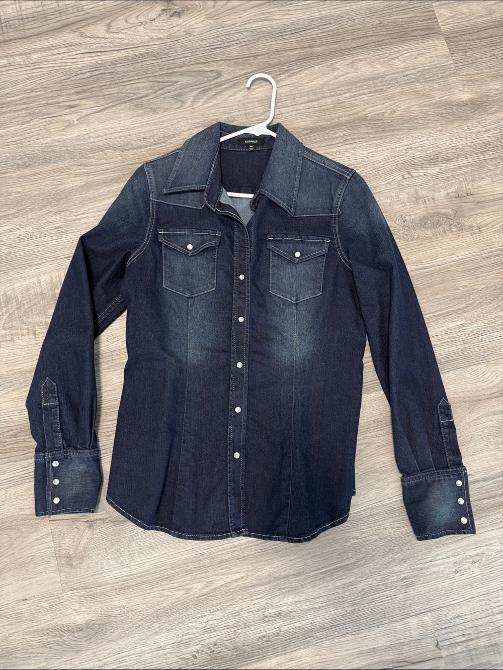 Express Indigo Denim Shirt